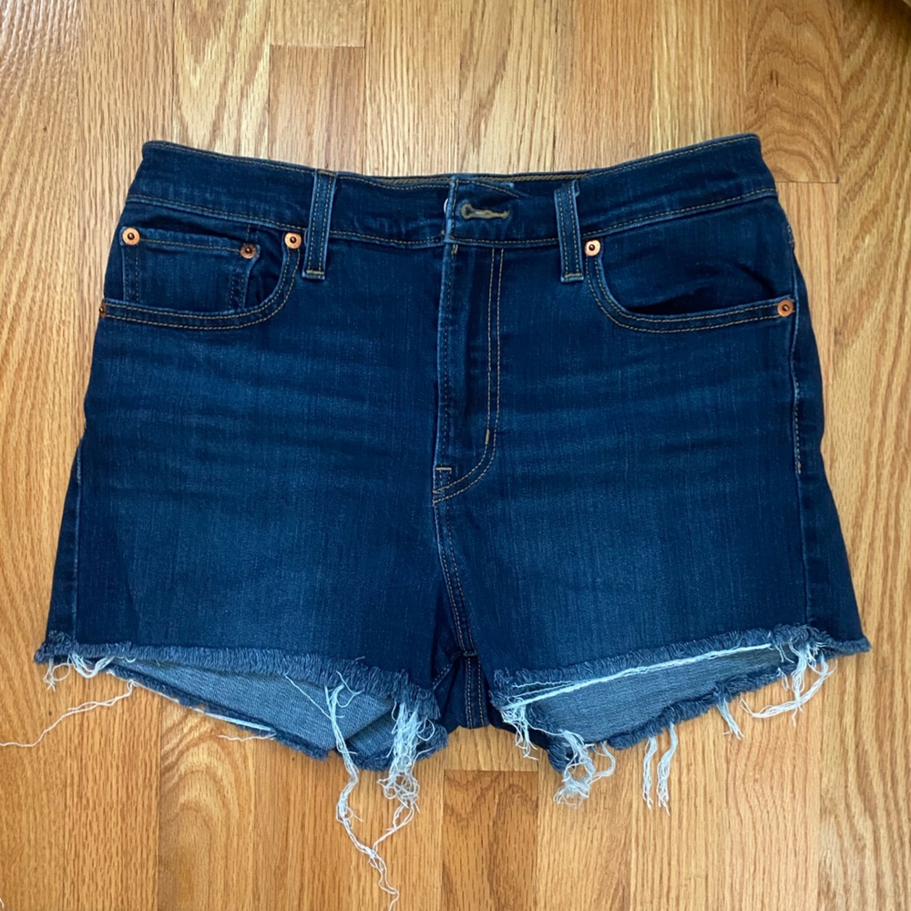 Levi's Dark Blue Jean Shorts